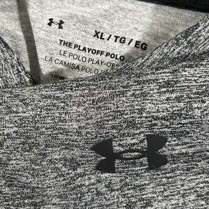 Under Armour The Playoff Polo Men's Size XL Gray Short Sleeve‎ Golf Shirt